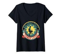 Women's Sepak Takraw Balance First Power Later V-Neck T-Shirt