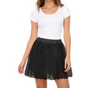 Women's Sequin Skirt, Elegant Three Ruffle Stage Skirt for Contemporary Dance with Tiered Design and Smooth Movement for Adult Women
