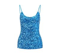 Women's Sequin Tops Sleeveless Glitter Camisole Vest Adjustable Straps Daily Halter Tank Tops Blouse Tshirts For Night Club Party Performance Costume Camisole Sleep Set (BU2, One Size)