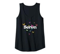 Womens Seren - Adorable Girl Name with Colorful Butterlies Tank Top