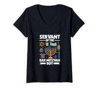 Womens Servant of the Bar Mitzvah V-Neck T-Shirt