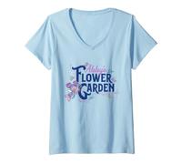 Women's Sesame Street Abby's Flower Garden V-Neck T-Shirt