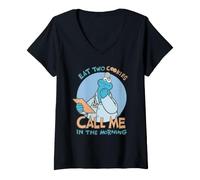 Women's Sesame Street Dr. Cookie Monster's Orders V-Neck T-Shirt