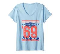 Women's Sesame Street Established '69 Large V-Neck T-Shirt