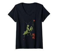 Womens Seven Stars Praying Mantis Shaolin Kung Fu V-Neck T-Shirt