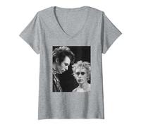 Womens Sex Pistols Sid Vicious & Johnny Rotten by Virginia Turbett V-Neck T-Shirt