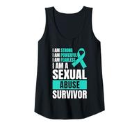 Womens Sexual Abuse Survivor Sexual Assault Awareness Tank Top