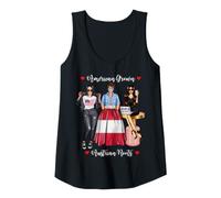 Womens Sexy American Grown Austrian Roots Heritage Half Tank Top