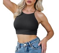 Women's Sexy Bikini Top Padded Soft Tie Back 50s Style Swimsuit for