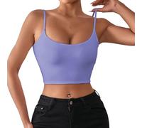 Women's Sexy Crop Top - Sleeveless Sports Tank Top Y2k Slim Fit Stretchy Camisole Chic and Elegant Basic Casual Cheap for Sports Jogging Bodybuilding Vest Fitness Gym