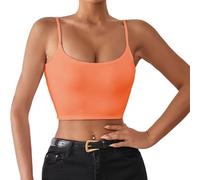 Women's Sexy Crop Top - Sleeveless Sports Tank Top Y2k Slim Fit Stretchy Camisole Chic and Elegant Basic Casual Cheap for Sports Jogging Bodybuilding Vest Fitness Gym
