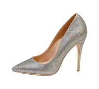 Women's Sexy High Heel Party Prom Shoes Silver