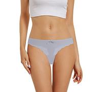 Women's Sexy Ice Silk Thong - Seamless Panties Low Waist Comfortable Breathable Solid Color Simple Briefs Lightweight Soft And Elegant Casual Everyday Mini Shorty 2026
