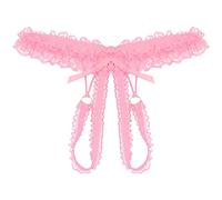 Women's Sexy Lace Briefs Panties Underpants Low Underwear Crotch Waist Open Women's Panties Black Cotton Thongs plus Size