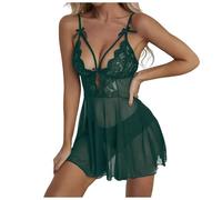 Womens Sexy Lingerie Sets Oktoberfest Costumes Women Dirndl Dresses 2Pcs German Dresses For Oktoberfest Festival Bavarian Costume Beer Carnival(Green,L)