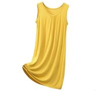 Women's Sexy Nightdress Uk Built in Bra Cotton Strap Chemise Nighties Nightgown Ladies Full Slips Loose Sleepwear Summer Casual Nightwear Party Beachwear Sleepshirts Homewear XL 2XL 3XL 4XL 5XL