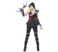 Women's Sexy Ninja Black Assassin Warrior - S