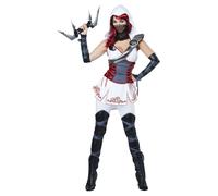 Women's Sexy Ninja White Assassin Warrior - L