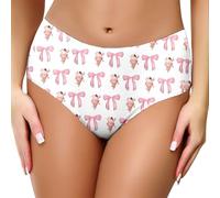 Women's Sexy Panties Medium Size - Seamless Panties Printed Bow Classic Soft Breathable Bikini Briefs And Elegant Casual Simple Style Slim Fit Basic Shorty 2026