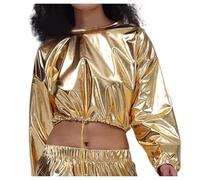 Women's Sexy Short Sweatshirt Long Sleeve with Drawstring Pullover Top Round Neck Casual Basic Chic Slim Fit Cute Top for Party, Party, Ball, Clubwear Daily