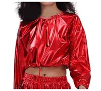 Women's Sexy Short Sweatshirt Long Sleeve with Drawstring Pullover Top Round Neck Casual Basic Chic Slim Fit Cute Top for Party, Party, Ball, Clubwear Daily