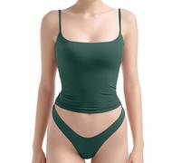 Women's Sexy Square Neck Tank Top Summer Y2K Going Out Basic Cami Shirt | Breathable Stretchy | Plus Size Comfy