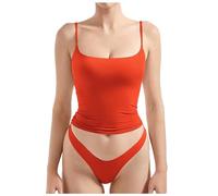 Women's Sexy Square Neck Tank Top Summer Y2K Going Out Basic Cami Shirt | Breathable Stretchy | Plus Size Comfy