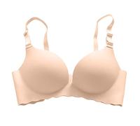 Women's Sexy V-Neck Bralette Without Underwire Seamless Padded Bustier Push Up Non-Wired Seamless Bra Skiny Bra Support Underwear Bra Women's Bra Top