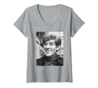 Women's Shakespeare Hamlet Actor Ian McKellen 1972 V-Neck T-Shirt