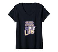 Womens Shakespeare Is My Life Slogan V-Neck T-Shirt