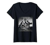 Women's Sham 69 Borstal Breakout Band Portrait by Martyn Goddard V-Neck T-Shirt