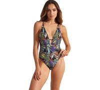 Women's shaped triangle one-piece swimsuit Selmark Jade Noir 95B