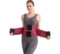 Women's Shapewear Waist Cinchers,Workout Waist Trainer Trimmer Belt,Comfortable TummyControl Sports Girdle Bodyshaper (Red, XXL)