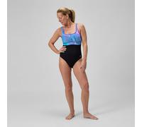Women's Shaping Contour Eclipse Printed Swimsuit Black/Purple - 40 Indigo Glow 40