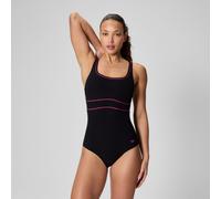 Women's Shaping Contour Eclipse Solid Swimsuit Black/Pink - 46 Anthracite/Ruby 46
