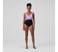 Women's Shaping Printed Contour Eclipse Swimsuit Black/Pink - 34 34