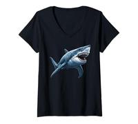 Women's Sharks Shark V-Neck T-Shirt