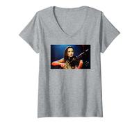 Women's Sharon Corr Violin The Corrs Live in Blue Era 2001 V-Neck T-Shirt