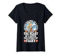 Womens She has the soul of a gypsy the heart of a Hippie V-Neck T-Shirt