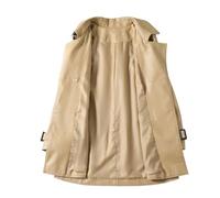 Women's Sheepskin Jacket Coats Loose Double-Breasted Pockets Split Leather Jacket Outerwear