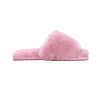 Women's Sheepskin Slippers Warm Winter Indoor Comfort Sliders - Pink 4