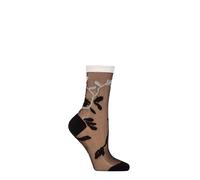 Women's Sheer Socks, 'Garden Villa' Cotton, Floral Patterned, 1 Pair, from Falke