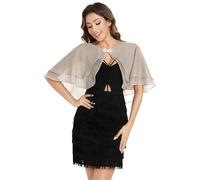 Women's Sheer Tencel Shawls and Wraps for Evening Dresses Soft Wedding Cape Lightweight Bridesmaid Scarves Cover Up, Camel, One Size