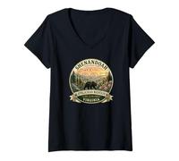 Women's Shenandoah National Park Virginia USA Appalachian Trail V-Neck T-Shirt