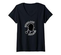 Womens SHERLOCK HOLMES | Perfect for detective book lovers- V-Neck T-Shirt