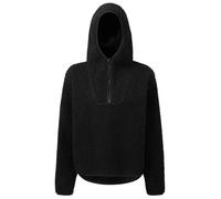 Womens Sherpa Fleece Hoodie Ladies 1/4 Zip Warm Fluffy Pullover Oversized Jumper