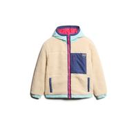 Women's sherpa hooded fleece Superdry Vintage Beige L