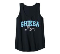 Womens Shiksa Mom Jewish Yiddish Word Varsity Blue Letters Tank Top