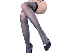 Womens Shimmers Thigh High Stockings Glitters Slik Over The Knee Socks Sex Lingerie Raves Party Clubwear Gifts Metallic Thigh High
