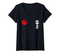 Womens shinkyokushinkai karate, shinkyokushin, Oyama, Kenji Midori V-Neck T-Shirt